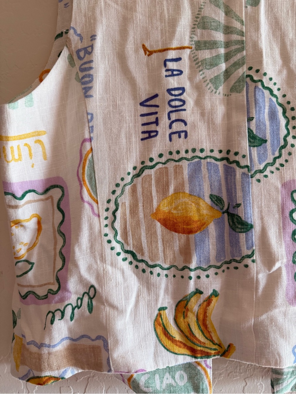 Paper Heart, large, linen blend vest - Picture 10 of 13